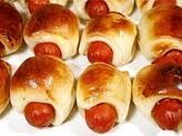 Mini assados de salsicha/calabreza